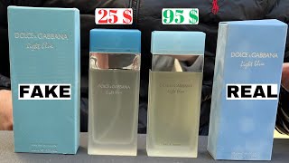 Fake vs Real Dolce amp Gabbana Light Blue Perfume  How to spot fake Dolce amp Gabbana Light Blue [upl. by Giamo]