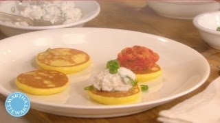 How to Make Potato Blinis  Meatless Monday  Martha Stewart [upl. by Bolen]