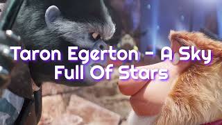 Taron Egerton  A Sky Full Of Stars lyrics [upl. by Cerys]