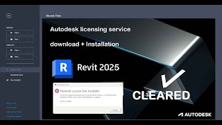 HOW TO INSTALL AUTODESK 2025 LICENSE SERVICE TO CLEAR ERROR COMPLETELY IN REVIT 2025 2024 AND 2023 [upl. by Chretien]