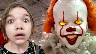 PENNYWISE RETURNS Spirit Halloween Props amp Decorations [upl. by Inirt]