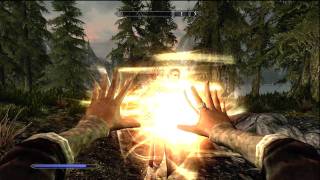 Skyrim  Healing Hands  Apprentice Restoration Magic Spell [upl. by Ailic]