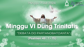 LIVE Ibadah Minggu Pagi Bahasa Batak  07072024  0830 WIB [upl. by Odarbil]