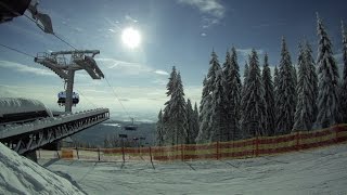 SJCAM Snowboarding in Czech Republic  Černá hora HD [upl. by Rosana]