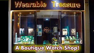 Inside A Boutique Watch Shop  Wearable Treasure watchshop [upl. by Mccowyn]