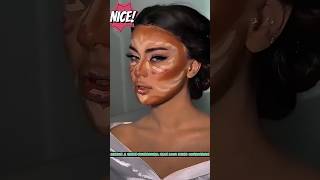 💋🔥Create a ThreeDimensional Face Look Using Contouring❤️🥰makeuphacksshortsfeed shortsshort [upl. by Marlin]