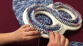 How To Loom Knit a Blanket Or Afghan In a Cable Knit Pattern [upl. by Miarhpe]