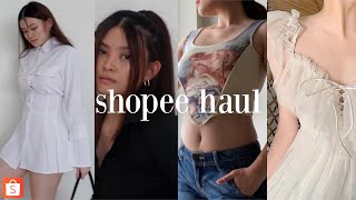 SHOPEE HAUL 2021 ♡ best dresses corsets loungewear simple wedding dresses [upl. by Johannessen]