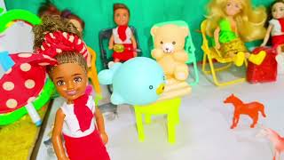 തടിയൻ201Barbie doll all day routine in indian village Barbie doll storyBarbies school routine [upl. by Zelle]