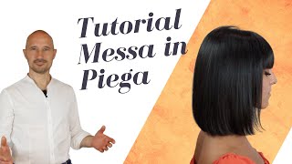 Tutorial messa in piega come fare una piega perfetta con un taglio dei capelli Pari o taglio Bob 💎😉 [upl. by Travis234]