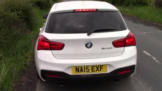 BMW M135I lCI warm start up rev and a ballsed up launch control attempt HD [upl. by Neirol835]