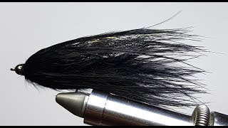 Fly Tying Black Marabou Bugger  Largie Staple Food [upl. by Ilegna]