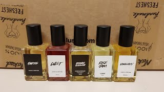 Top 5 LUSH Cosmetics Womens Fragrances Gorilla Perfumes [upl. by Roanna412]