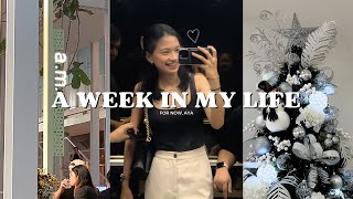 For now A Week in My Life slow days samgyup and cafe dates unboxing sponty dates  Aya [upl. by Nywnorb411]