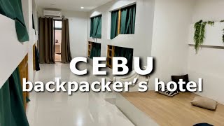 Cebu Backpackers Hostel  Traveler’s Home Pension House  Budget Hotel Room Tour [upl. by Carver]