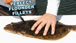 How To Fillet Flounder Without Losing Any Meat [upl. by Alegnaoj]