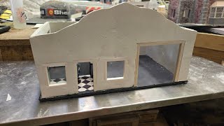 Plaster Paris Scratch Build Garage Part 2 [upl. by Jennee]