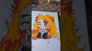 Flame ashira rengoku😭🥹🎨💖 death drawing please like and subscribe 💯🫰💕 [upl. by Tsiuqram944]