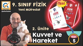 LİMİT YAYINLARI I 9SINIF FİZİK SORU BANKASI I 2ÜNİTE  TEST5 [upl. by Manlove]