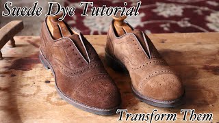 HOW TO DYE SUEDE SHOES DIY TUTORIAL amp 3 HELPFUL TIPS TO HELP YOU DO IT RIGHT [upl. by Ardnikat966]