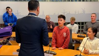 Schiedamse Kinderen gaan politiek in ‘Stem uitbrengen en laten zien waarvoor ze staan’ [upl. by Dulcie153]