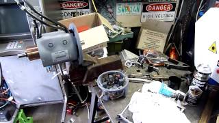 Sleipner 7Kw 24V DC Thruster Motor Rebuild and test [upl. by Leidag946]