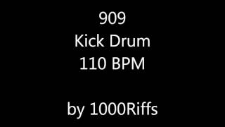 909 Kick Drum 110 BPM  Beats Per Minute [upl. by Aneliram]