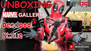 Unboxing Marvel Gallery Deadpool Statue  Epic Deadpool Cosplay [upl. by Aniret883]