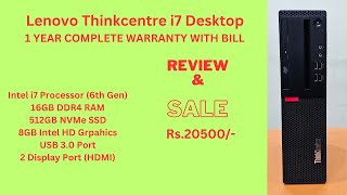 Lenovo i7 CPU M710s or M910s review amp Sales Intel i7 Processor 16GB RAM 512GB SSD Review in Tamil [upl. by Allicerp]