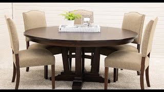 Solid Wood Round Expanding Dining Tables [upl. by Nylloh]