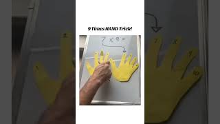 Easy 9 Times Table Hand Trick [upl. by Malik482]