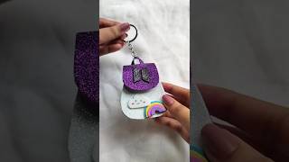 BTS mini bag keychain 💜🌈☁️shorts youtubeshorts diy diybts diypouch viral trendingshorts [upl. by Nauht]