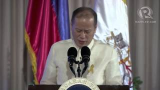 President Benigno Aquino speech during Pope Francis visit [upl. by Haididej]