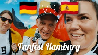 quotIch seh nixquot  Germany  Spain  Deutsche Fans  Touris in HAMBURG  EURO 2024 [upl. by Nuajed]