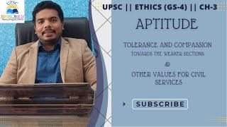 UPSC ETHICS GS4  CHAPTER 3  APTITUDE  CIVIL SERVICE  UPSC QUESTIONS  MANOJ PRAGADA IPoS [upl. by Attenaj]