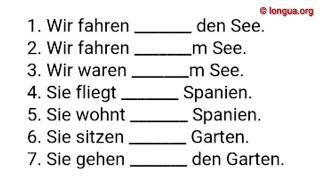 A1 A2 B1 B2 C1 Übungen Wechselpräpositionen in an auf Dativ Akkusativ nach zu bei von [upl. by Allanson]