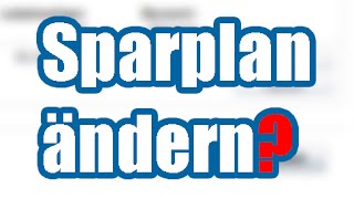 Wertpapiersparplan ändernkündigen Ich empfehle es nicht [upl. by Enneillij]