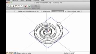 Draw a 3D Ionic Volute Using the Curve Maker and Taper Maker plugins within SketchUp [upl. by Euqinemod]