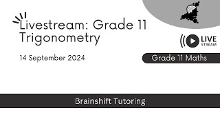 Grade 11 Mathematics Trigonometry the sine cosine and area rule livestream [upl. by Anivad117]