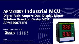 Digital VoltAmpere Dual Display Meter Based on Geehy MCU APM8S007F4P6 [upl. by Eessej520]