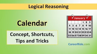 Calendar  Tricks amp Shortcuts for Placement tests Job Interviews amp Exams [upl. by Kalbli]