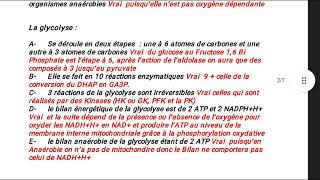 بطلب منكم RÉPONSE QCM BIOCHIMIE METABOLIQUE SV4 SV6 BIOLOGIE biologia [upl. by Towrey]