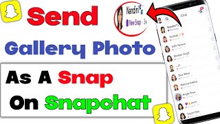 How To Send Gallery Photo As Snap On Snapchat  StepbyStep Tutorial 👻  Techie Tips [upl. by Baldridge]