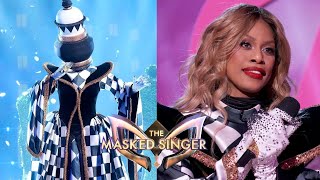 The Masked Singer  Chess Piece  Laverne Cox  All Performances and Reveal [upl. by Thorr]