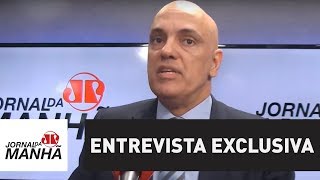 Ministro do STF Alexandre de Moraes concede entrevista exclusiva ao Jornal da Manhã [upl. by Thorman]