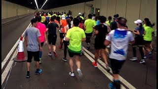 Hong Kong Marathon 2018 渣打馬拉松 西區海底隧道管道 AM 937 [upl. by Suaeddaht]