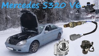 W220 Mercedes S320 V6 Engine Components Location  S500 [upl. by Lali]