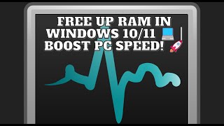 Free Up RAM Cache in Windows 10  11 2024 🚀 Boost PC Performance [upl. by Arlina505]