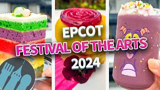 We Ate EVERYTHING at EPCOTs Festival of the Arts [upl. by Amaty]