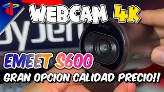 Excelente Webcam 4K para Streams y Video Llamadas EMEET S600 SmartCam [upl. by Garnett401]